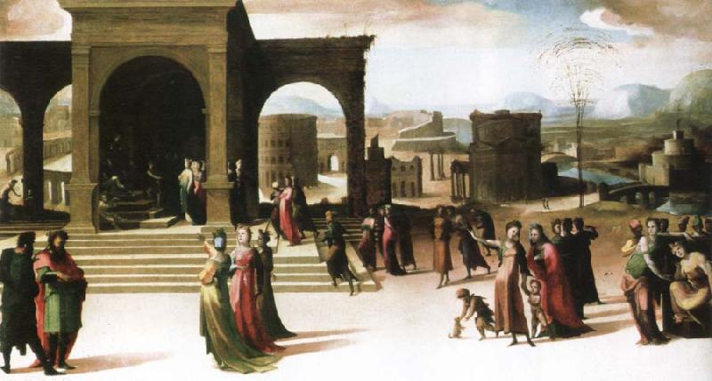 Domenico Beccafumi the story of papirius oil painting image